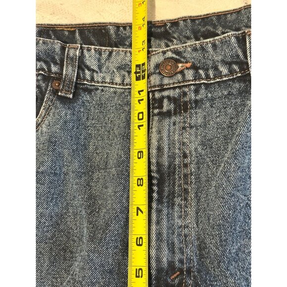 Levis 550 Mens Dark Wash Loose Fit Straight Size 36/32 Y2K Dad Jeans Work Pants - Picture 10 of 15